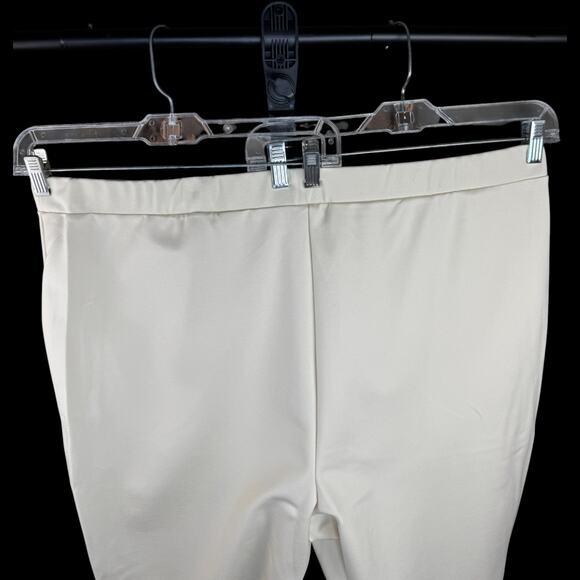 Susan Graver Dark Ivory Ankle Pants 2X‎ Pull-On Stretch Rayon Blend NWOT - Picture 2 of 8